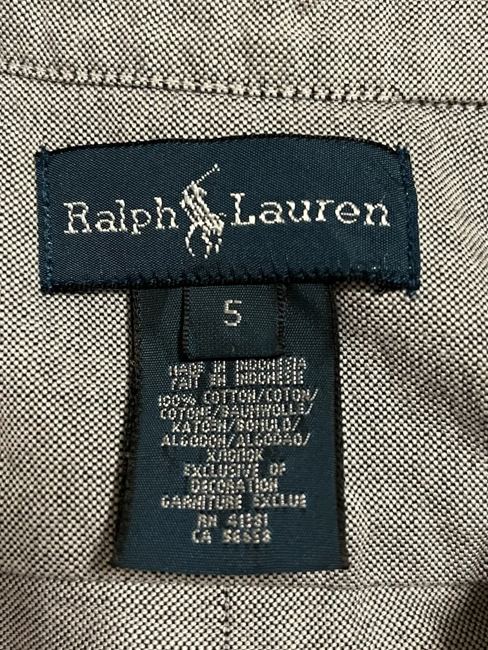 Polo by Ralph Lauren Gray Oxford Button-Down Shirt - Kids